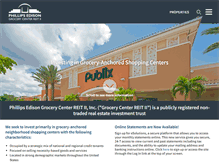 Tablet Screenshot of grocerycenterreit2.com